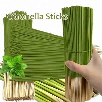 45-Minute Lemon Grass Scented Essential Oil Diffuser Sticks, Available In Multiple Quantities, Perfect For Refreshing Summer Fragrance In Your Home, Camping, Or Patio