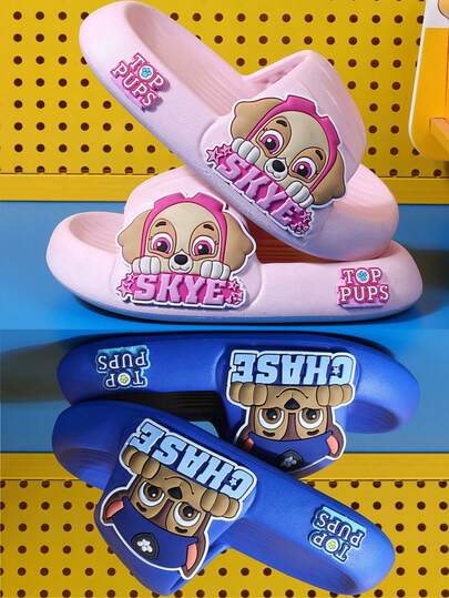 Paw Patrol 1pair Dog Team Cartoon Slippers Waterproof Slippers Summer Slippers Bathroom Shower Slippers Are The Best Holiday Gifts For Good Friends, Party Atmosphere Decoration, Perfect Party Decoration, Home Decoration Ornaments, Perfect Room Decoration, Christmas Gifts, Valentine's Day, Ideal Friend Gifts Suitable For Birthday Celebrations, Souvenirs Women's Souvenir,Cute Aesthetic, Valentine Day, Gifts, Decorations, Home Decor,Valentines Gifts,Shoe Rack,Storage Saver,Outdoor,Garden,Travel Essential,Portable,Beach Essential,Graduation Season,Commencement,Graduation Ceremony,Graduation Gift,Graduation Present,Graduation Gift,Graduation Present,Congrats Grad,Congratulations Graduate,Valedictorian,Finish School,Graduation Party