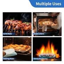 Oven Liners For Bottom Of OvenOven Liners  Bottom Eavy Duty Oven Mat 2 Pack Large 16 X 24 Inces Eat Reant Liners  Bottom Of  Gas Toaster Oven BPA And P Free - As Pic - View 5