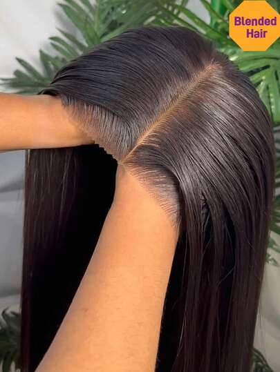 4x4 13x4 5x5 13x6 HD Lace Front Short Bob Straight Wigs 200% Density Put On And Go Pre Cut Glueless Lace Closure Wig Pre Plucked Pre Bleached Heat Resistant Fiber Synthetic Mixed Human Blended Hair Wig With Baby Hair For Women Breathable Ear To Ear Lace 8-16inch Bone Straight Short Bob Hair For Beginners Natural Black Color 8-36Inch Pre-Cut Lace Is Available For 4*4 5*5