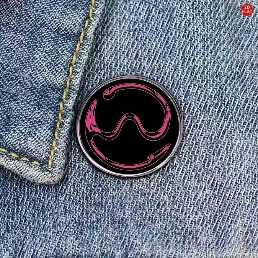 1枚 Chromatica 专辑标志珐琅徽章，电子流行音乐时代金属胸针，可别在背包和夹克上 - A - 查看 1