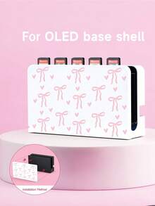 Switch 2 Game Console Accessories: Bow & Heart Pattern Protective Case, Compatible With Switch NS/Switch OLED/Switch Lite, Also Includes Storage Pouch, Cartridge Case, And Charging Dock. Best Gift Compatible With Switch Players, Ideal For Valentine's Day Confession Or Spring Romantic Gifts - Multicolor - View 12