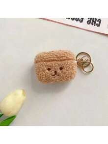 Ốp tai nghe hình gấu bông hoạt hình kèm móc khóa, vỏ bảo vệ lông mềm mại dễ thương cho model 1/2/AirPods3/AirPods4/AirPodsPro/AirPodsPro2/AirPodsPro3. Chống sốc, bảo vệ, chống bụi, thời trang. - Nhiều màu - Xem 18
