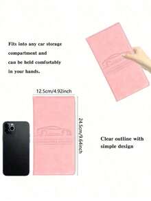 Car License Plates And Card Holders, Vehicle Identification Proof Storage Boxes, Car Interior Accessories, Suitable For Both Male And Female Teenagers To Use. - Dark Brown - 查看 4