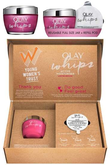  Olay Whips Face Moisturiser Whip Formula 50ml Jar And 50ml Refill Pod (100ml) Skin Care