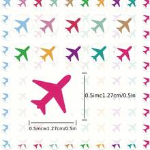 1000pcs Mini Colorful Airplane Stickers, Location Marking Stickers For Teachers, Parents, Schools, Learning, Error Marking, Training, Handmade Labels, Back To School Decorative Stickers, Reward Stickers, Gift Stationery Stickers Scrapbook Supplies Scrapbooking - Cartoon - View 4