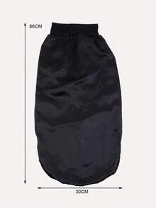 Solid Hair Bonnet Silk Bonnet Satin Bonnet Sleep Bonnet - 粉紅色的 - 查看 3