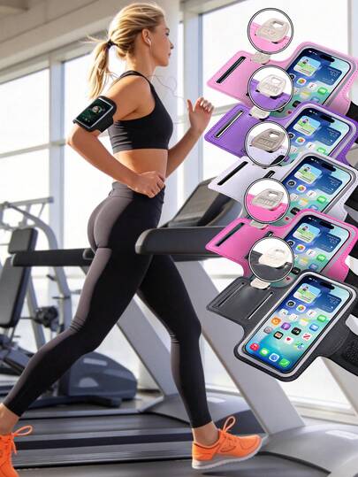 1pc Outdoor Sports Running Phone Armband, Multifunctional Waterproof Sports Armband, Phone Armband For Running, Adjustable Fitness Arm Bag, The Perfect Outdoor Sports Arm Bag For Men & Women - Adjustable Band For Running, Hiking, Cycling & More, Yoga Touchscreen Phone Holder, Running Storage Bag, Very Suitable For Sports Outdoor Fitness People, Sports Travel Bag, Essential Running Hiking Armband For Securely Store Your Mobile Phones/Earphones/Keys While Exercising