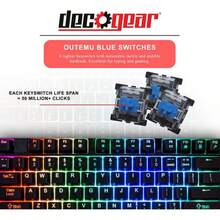 DECO Mechanical Gaming Keyboard - RGB Back Lighting - Anti-Ghosting - Black - Xem 5