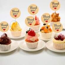 Thank You Stickers, 120 Pcs 1.45 Inch Thank You Round Stickers Kraft Thank You Stickers Thank You Labels For Small Business - Labels and Stickers - View 4