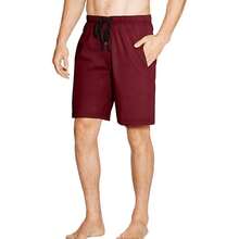 Hanes Big Mens Jersey Lounge Drawstring Shorts With Logo Waistband, Red/Black, Pack 2 40130-XXX-Large - Multicolor - View 4