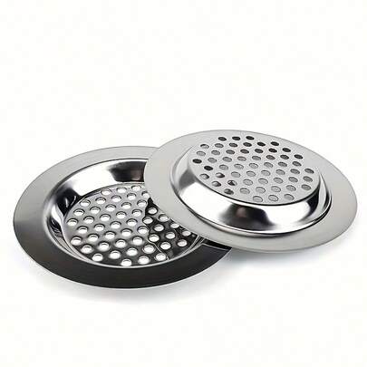 [Acero inoxidable] Filtro de drenaje, 2 piezas/4 piezas/6 piezas Cesta de drenaje de acero inoxidable, Colador de fregadero de cocina, Cesta de drenaje, Tapón de drenaje y accesorios de cocina para el hogar