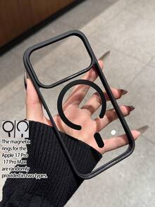 1个全新磁吸式无线充电手机壳，创意黑色凸起摄像头保护图案，独特设计，加厚防摔保护壳，兼容苹果17 Pro Max/Air、16、11/12/13/14 Plus/XR/7/8 Plus/15 Pro Max，三星Galaxy A15/A16/A35/A54/A56/S22 Plus/S23 FE/S24 Ultra/S25 Edge - 黑色 - 查看 5