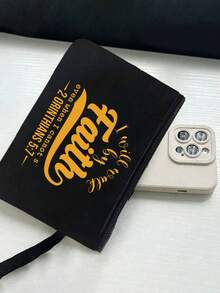 Juego de bolso con letra dorada "Caminaré por fe" - Bolsa de compras portátil y bolsa de maquillaje, bolsa de almacenamiento plegable ligera, bolsa de maquillaje de lino pequeña, que se puede usar como monedero, bolsa de compras simple, bolso grande multifuncional de gran capacidad, para ir y venir, moda, compras, maestros, regalos para madres, cosméticos de viaje personal, regalos del Día de la Madre, regalos cristianos, bolsas de compras, primavera y verano - Multicolor - Ver 9