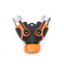 Bộ chuyển đổi ống tưới nhỏ giọt cho vòi nước sân vườn 3/4" US, 1/2" EU, đầu nối chia ống mềm hai chiều. - Màu xanh lá cây đậm - Xem 14