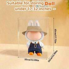 1pc Transparent Display Case, Suitable For Large Plush Toys, Acrylic Clear Display Cabinet, Candy Decor Storage Box, Used For Organizing And Displaying Plush Toys, Dust-Proof And Waterproof Storage - XL Collection Display Cabinet [45*33*33cm] - View 3