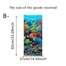 1/4pcs Ocean/Fruit Theme Trash Can Stickers, Self-Adhesive Removable Vinyl Decals, Suitable For Outdoor Wheeled Trash Cans, Kitchens, And Home Decor - Trash Can Stickers - View 11