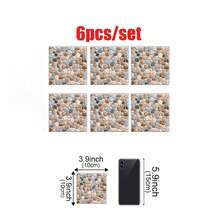 OUTANA 6/12pcs Self-Adhesive Removable Vinyl Home Decor Floor Stickers, Modern Minimalist Waterproof Vinyl Flooring, Waterproof, Moisture-Proof, Easy To Clean, Suitable For Living Room Carpet, Floors, Removable Rubber Square Wall Stickers, Vinyl Flooring, Kitchen And Balcony - Waterproof, Anti-Slip And Oil-Resistant Decorative Stickers, Spring Room Decor, Refresh Your Home. Rama Decorative Stickers, Perfect For Birthday Or Graduation Gifts, Wall Stickers. Home Decor, Flooring Material, Vinyl Flooring, Waterproof Vinyl Flooring, Adhesive Vinyl Flooring, Adhesive Floor Tiles - Multiple Styles - View 11