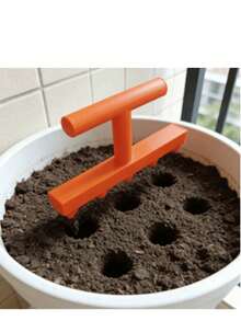 1 cái Dụng cụ gieo hạt làm vườn tại nhà, dụng cụ đục lỗ trồng rau và hoa cho vườn ban công, phụ kiện làm vườn đục lỗ chính xác, thích hợp cho cây con trồng trong chậu. - Nhiều màu - Xem 5