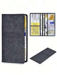 Car License Plates And Card Holders, Vehicle Identification Proof Storage Boxes, Car Interior Accessories, Suitable For Both Male And Female Teenagers To Use. - Dark Brown - 查看 1