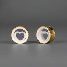 2件装闪亮情人节礼物不锈钢耳扩，可爱双色心形耳洞穿刺饰品女士派对耳环 - style-3 - 查看 25