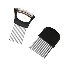 Stainless Steel Onion Needle, Meat Tenderizer, Onion Fork, Multi-Function Onion Clip Slicer, Potato Clip Slicer, Tomato Slicer, Onion Fixing Holder, Fruit & Vegetable Slicer, Fruit & Vegetable Fixing Holder - Multicolor - View 10