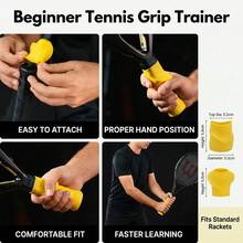 1pc Beginner Tennis Racket Trainer Lightweight Design For Easy Learning - Multicolor - View 6