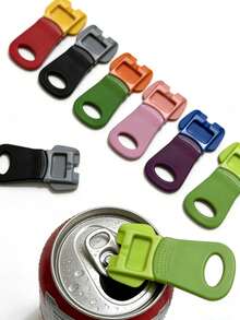 Bộ 6 món dụng cụ mở lon nước ngọt Vibrant, bao gồm dụng cụ mở lon và nắp lon, thiết kế nhẹ nhàng không làm đau tay, dễ sử dụng, có nắp an toàn, thích hợp cho các bữa tiệc sinh nhật, tựu trường, tụ họp, tiệc nướng BBQ, cắm trại và du lịch. - Nhiều màu - Xem 6