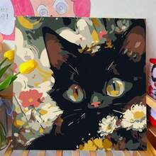 1 Set Colorful Oil Painting DIY Digital Oil Painting Handpainted Landscape Decor Painting With Inner Frame, Suitable For Wall Hanging To Relieve Stress As Gift - ZP264 - View 1