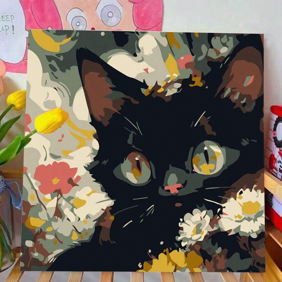 1 Set Colorful Oil Painting DIY Digital Oil Painting Handpainted Landscape Decor Painting With Inner Frame, Suitable For Wall Hanging To Relieve Stress As Gift - ZP264 - View 1