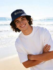 Mũ tai bèo in hình 12 cung hoàng đạo, mũ chống nắng thường ngày thích hợp cho bãi biển, du lịch và trang phục hàng ngày. - Màu xanh hải quân - Xem 2