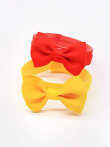 1pc Elegant Solid Color Candy Series Poultry Bow Tie Collar, Reusable Rooster Crowing Suppressor Decor, Adjustable Size Fits All - Portable - View 8