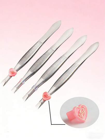Pinzas para cejas de acero inoxidable, pinzas depilatorias de cejas con punta afilada, rizador de pestañas, pinzas para párpados dobles, herramientas multifuncionales de maquillaje para ojos, pinzas para cejas de punta plana, pinzas depiladoras, pinzas para cejas, pinzas para cejas de acero inoxidable, pinzas para cejas de punta plana y afilada, pinzas depiladoras de cejas, herramientas de belleza y maquillaje