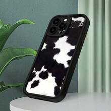 Funda de Teléfono con Patrón de Vaca Creativa, Protección Completa Engrosada, Funda Suave a Prueba de Golpes y Resistente a Caídas, Adecuada para iPhone 16 15 14 13 12 11 XS XR X 7 8 Mini Plus Pro Max SE como Regalo de Cumpleaños o Festivo para Hombres y Mujeres Funda con impresión HD,mobile phones, bags, mobile accessories, phone cases, room decoration, accessories, transparent phone cases, summer, phone straps, men's phone cases, black phone cases, pink phone cases, mobile case for men, mobile case for women, mobile phone protection, beach accessories, strawberry treats, phone protection covers. - Estilo (1 pieza) - Ver 4