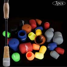 Assorted Fishing Rod Butt Pads, Rod Seat Pads, Rod Protective Sleeves, Rod Butt Caps, Rod Holder Shock-Absorbing Silicone Rod Grip Caps, Mixed Colors - Prevent Wear And Vibration Damage, Random Color - Multicolor - View 9