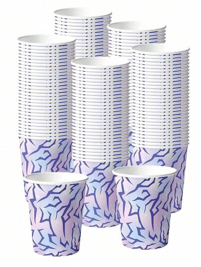 10个/20个装韩流音乐主题生日派对纸杯，紫色、蓝色、粉色，冷热饮皆宜，非常适合音乐主题女孩生日、婚礼、派对装饰