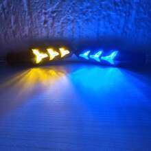 Tecnomoto Par Direccionales Led Universales Secuencial - Azul - Ver 3