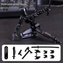 Búp bê gỗ tự lắp ráp 6+ khớp nối, nhiều khớp cử động, búp bê ghép hình in 3D, đồ chơi giảm căng thẳng tự làm. - Nhiều màu - Xem 6