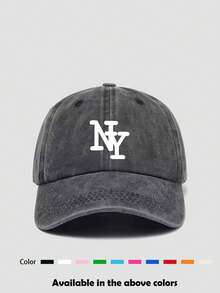 1pc Unisex Retro Distressed Printed Baseball Cap, Suitable For Daily Outings, Hiking, Vacation, Fishing, Sun Protection,Summer,Beach,Hat - Multicolor - View 19