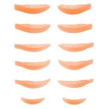Libeauty まつ毛リフト シリコンパッド 再利用可能な まつ毛パーマ ロッド サイズ5ペア 下まつげパッド1ペア まつげカール用パッド ラッシュリフティングシールド まつげの持ち上げに最適 - オレンジ - チェックする 7