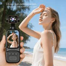 2.5K Action Camera Handheld Anti-Shake 140° Wide Angle 270° Rotating Lens Outdoor Recording Cycling Vlog Portable - 查看 4