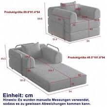 Sofas & Couches - Green + Chenille + 1 Seat - View 4