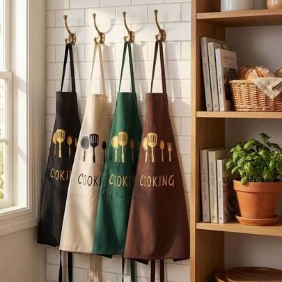 Bộ 2 tạp dề chống bẩn, chống dầu mỡ, chống thấm nước, kiểu dáng tối giản unisex, dễ dàng vệ sinh mà không cần giặt, eo rộng tạo cảm giác thoải mái khi mặc, phù hợp cho nấu ăn trong bếp, phục vụ nhà hàng, tiệc nướng BBQ, làm bánh tại nhà, rửa chén, việc nhà.