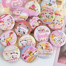 Bộ 6 huy hiệu mini hoạt hình dễ thương phong cách retro, vật trang trí đáng yêu cho sổ lưu niệm, 25mm - 6Pcs - Xem 11