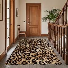 Fashionable And Modern Leopard Print Pattern Flannel Material Area Rug, Outdoor Carpet , 2D Digital Printing Comfortable Home Decor Mat , Non-Slip Rubber Bottom, Multiple Sizes Available. Suitable For All Seasons, Washable, Machine Washable, Comfortable, Unique, As Birthday Gifts, Household Items, Wedding Items, Souvenirs, Home Decoration, Daily Life, Office Decoration, Birthday, Anniversary, Valentine's Day, Thanksgiving, Graduation Season, Christmas, Halloween, Mother's Day, Father's Day, Wedding, New Year Gift Decoration. Suitable For Shopping Centers, Restaurants, Kitchens, Bathrooms, Party, Game Room,Living Rooms, Bedrooms, Corridors, Balconies, Outdoor Doors, Door Mats, Entrance Mats, Non-Slip Mats, Offices, Cafes,  Yards, Rv Camping & Picnics,Piano Room Floor Decoration Rug.Suitable For Him, Her, Family Members, Boyfriend, Girlfriend, Father, Family Members, Mother, Lover, Daughter, Son, Grandfather, Grandmother, Teacher, Doctor, Nurse, Friend, Classmate, Pet. - Nhiều màu 6 - Xem 3