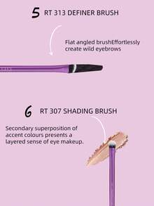 Bộ cọ trang điểm mắt Real Techniques Everyday Eye Essentials 8 món, dùng để kẻ mắt, đánh phấn mắt, kẻ lông mày và chuốt mi, tiện lợi khi đi du lịch, bộ quà tặng. - Màu tím - Xem 6