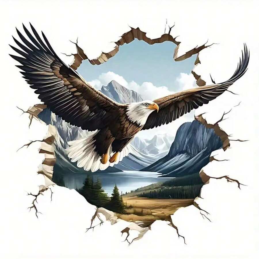 Hình dán vinyl 2D Eagle Claw Blue Label, chất liệu PVC bền chắc, thích hợp cho ô tô, xe tải, xe máy và máy tính xách tay. - Đại Bàng Xanh - Xem 1