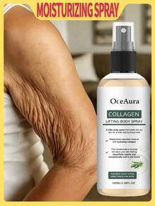 OceAura 1瓶100毫升柔滑保湿身体喷雾，温和滋养配方，令肌肤柔软光滑，清爽补水，保湿紧致喷雾，适用于颈部、胸部、手臂和腿部，丝滑柔嫩肌肤，方便日常旅行携带。 - 柔滑保濕身體噴霧 - 查看 3