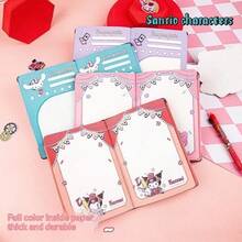 Official Family B6 Colorful Leather Notebook, Cute Color Pages Magnetic Clip Journal - Random Book - View 2