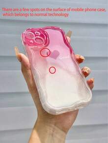 Funda de teléfono a prueba de golpes con marco de metal pintado en forma de corazón, borde ondulado y degradado, diseño lindo y básico, compatible con iPhone, resistente al agua, a las caídas y a los arañazos, regalo de cumpleaños de primavera para mujeres,mobile phones, bags, mobile accessories, phone cases, room decoration, accessories, transparent phone cases, summer, phone straps, men's phone cases, black phone cases, pink phone cases, mobile case for men, mobile case for women, mobile phone protection, beach accessories, strawberry treats, phone protection covers. - Estilo (1 pieza) - Ver 2